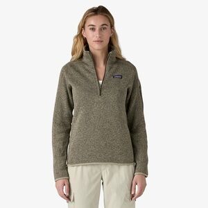 Patagonia River Rock Green Quarter-Zip Fleece Pullover